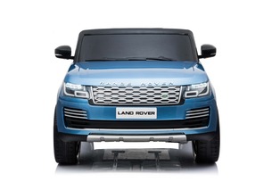 Electric Ride-On Range Rover, Blue Painted, Double Leather Seat, LCD Display with USB Input, 4x4 Dri