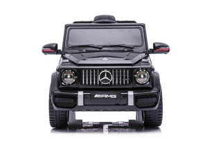 Electric ride-on car Mercedes G with high doors, black, Single seater, 12V battery, 2.4 GHz Remote c