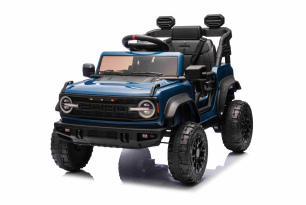 Elektroauto für Kinder Ford Bronco mit Heckantrieb, lizenziert (Einsitzer), Blau, Lithium-Akku