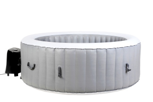 BeneoSpa Neues tragbares aufblasbares Whirlpool für 6 Personen, Jacuzzi, Grau