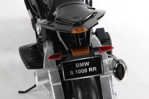 Electric Ride on Motorcycle BMW S 1000 RR, Battery Powered Car, Licensed, EVA Soft Wheels, Metal Fra