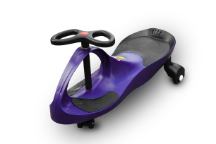 RIRICAR Purple - swing car for kids with silent PU wheels