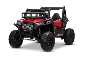 Elektrisches Auto UTV 24V, rot, zwei Kunstledersitze, 2.4Ghz Fernbedienung, 2 x 200 W E