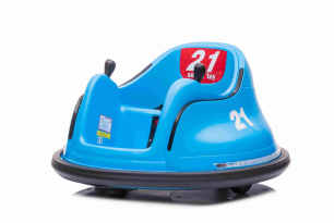 RIRIDRIVE Kinder Elektroauto 12V Blau, geeignet für drinnen und draußen, 2,4-GHz-Fernbedienung