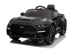 Electric ride-on car Ford Mustang 24V, black, Soft EVA wheels, 2 x 16000 rpm Engines, 24V Battery, 2