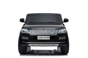 Electric Ride-On Range Rover, Black, Double Leather Seat, LCD Display with USB Input, 4x4 Drive, 2x