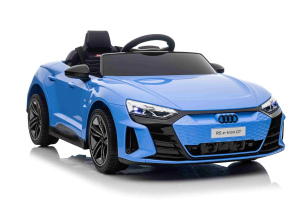 Electric Ride-on car Audi RS E-tron GT 12V, blue, wide single seat, 2.4 GHz remote control, USB / AU