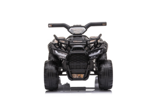 Electric QUAD MINI 6V, Black, MP3 player with USB / AUX input, 1 X 25W Engine, 6V / 4Ah battery, fun