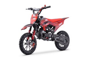 Dirtbike für Kinder 50 ccm | Beneo Motors CROSS XM Rot | geeignet für 4–8 Jahre | Geschwindigkeitsbe