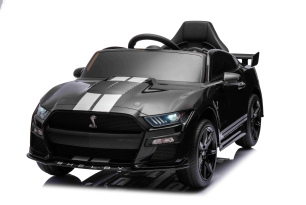 Ford Shelby Mustang GT 500 Cobra Electric Ride-on car, Black, 2.4 GHz Remote control, USB input, LED