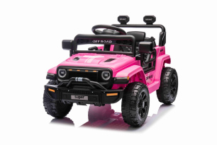 Electric car for children OFFROAD NEW with rear-wheel drive, pink, Lithium battery, High chassis, Wi
