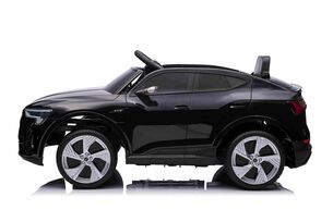 Electric ride-on car Audi E-tron Sportback 4x4 black, Leatherette seat, 2.4 GHz remote control, Eva