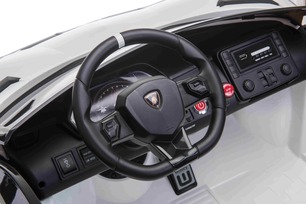 Electric Ride on Car Lamborghini Aventador 12V for two users, Red, Vertical opening doors, 2 x 12V E