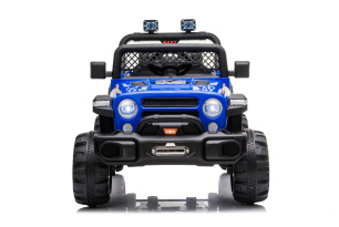 All Ride electric car with rear-wheel drive, blue, 12V battery, High chassis, wide seat, Suspension 