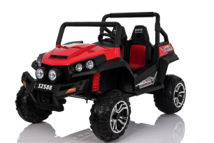 UTV Kinder Elektroauto RSX Rot 24 V | Beneo Motors | 2 Sitze | 4 × Motoren | 2,4-GHz-Fernbedienung