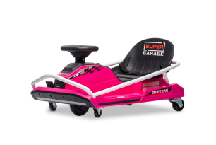 Beneo Motors Drift Electric Go-Kart 24V, Pink, 300W Brushless Motor, Lithium Battery, Drift Mode wit