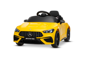 Electric Ride-on car Mercedes CLE 12V with rear-wheel drive, yellow, Single seater, Lithium battery,