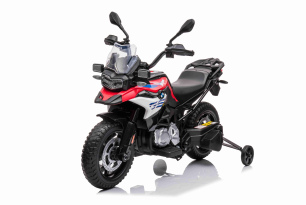 Electric Motorbike BMW F850 GS, Licensed, 12V battery, EVA soft wheels, 2 x 35W Engines, LED Lights,