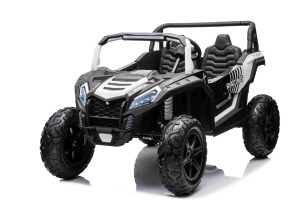 Electric Ride-on car UTV XXL 24V, white, two-seater, Engine with differential, Inflatable rubber whe