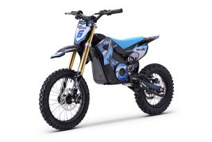 Elektro Dirtbike für Kinder 1600 W | Beneo Motors Falcon Blau | Ab 8 Jahren | 48-V-Lithium-Akku | Ge