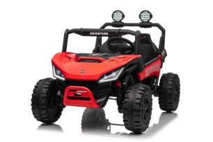 Electric Ride-on car T-REX Ride 4x4 Two-seater 24V, red, MP3 Player with USB/AUX input, 4x4 drive, L