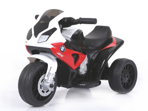 Moto elettrica per bambini BMW S 1000 RR, triciclo elettrico con licenza, 3 ruote, 1 motore, 6 V