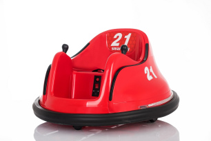 RIRIDRIVE Kinder Elektroauto 12V Rot, geeignet für drinnen und draußen, 2,4-GHz-Fernbedienung, LED-L