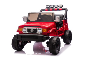 UTV Kinder Elektroauto Toyota FJ Cruiser XXL 24V | Lizenziert | 2-Sitzer | 4x4-Antrieb | Rot | Tragb
