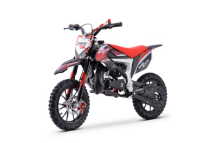 Dirtbike für Kinder 50 ccm | Beneo Motors CROSS SX Rot | geeignet für 4–8 Jahre | Geschwindigkeitsbe