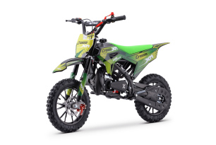 Dirtbike für Kinder 50 ccm | Beneo Motors CROSS XM Grün | geeignet für 4–8 Jahre | Geschwindigkeitsb