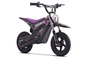 Pocket bike eléctrica para niños ROOKIE 24V (12"), batería de litio, motor brushless 250 W, freno de disco