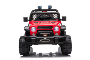All Ride electric car with rear-wheel drive, red, 12V battery, High chassis, wide seat, Suspension o
