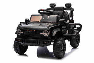 Elektroauto für Kinder Ford Bronco mit Heckantrieb, lizenziert (Einsitzer), Schwarz, Lithium-Akku
