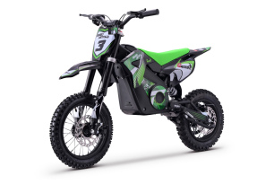 Elektro Dirtbike für Kinder 1000 W | Beneo Motors Gazelle Grün | geeignet für 6–10 Jahre | Geschwind