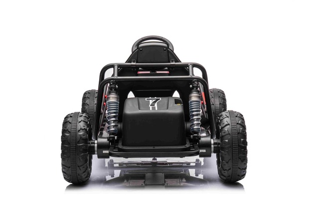 Electric Ride-on SPORT-CART 24V, red, Soft EVA wheels, Leatherette seat, 2 x 50W Motor, 24V Battery,