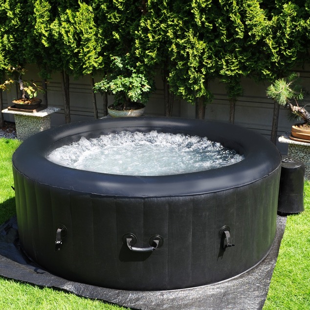 BeneoSpa NEW Portable Inflatable Bubble Spa, Hot Tube, Jacuzzi, Black