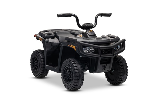 Licensed electric Ride-on quad Arctic Cat 12V with rear wheel drive, black, LED lights, Lithium batt