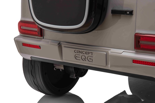 Electric Ride-on car Mercedes-Benz EQG 12V, grey, LED underlighted body parts, Functional front and 