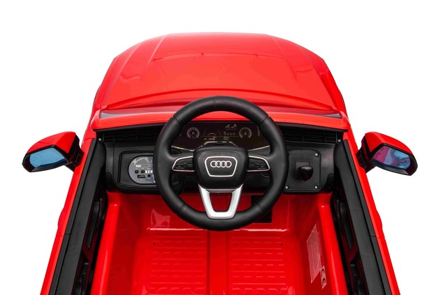 Audi Q7 Kinder Elektroauto Rot, Einsitzer, Unabhängige Federung, 12-V-Batterie, Fernbedienung