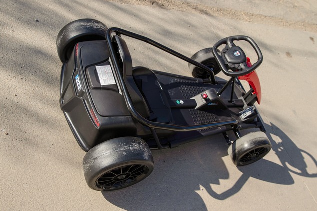 Drift Kart DRIFT-CAR 24V, Red, Smooth Drift wheels, 2 x 350W Motor, Drift mode at 13 Km / h, 24V Bat