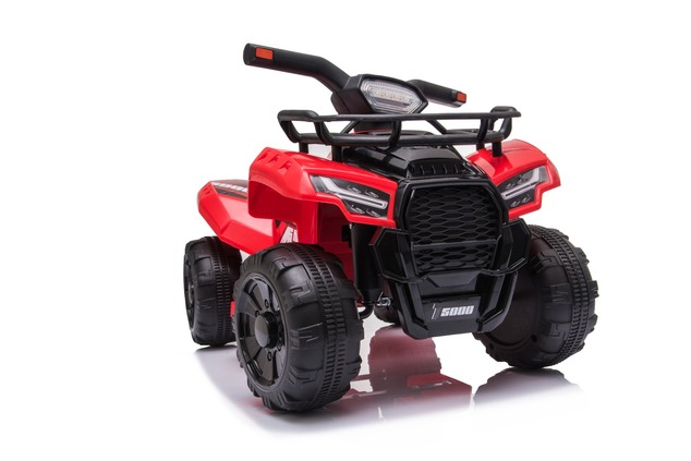 Electric QUAD MINI 6V, Red, MP3 player with USB / AUX input, 1 X 25W Engine, 6V / 4Ah battery, funct