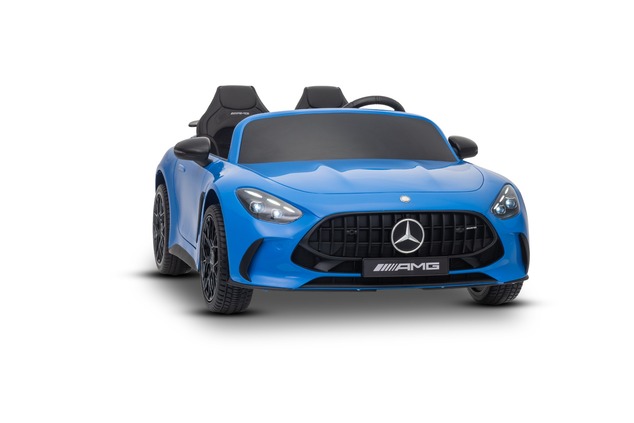 Electric Ride-on car Mercedes GT63 AMG 24V with 4x4 drive, blue, Two-seater, Adjustable driver's sea