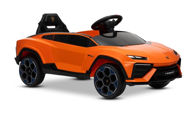 Electric Ride-on Car Lamborghini Lanzador 12V with rear-wheel drive, licensed (Single seater), orang