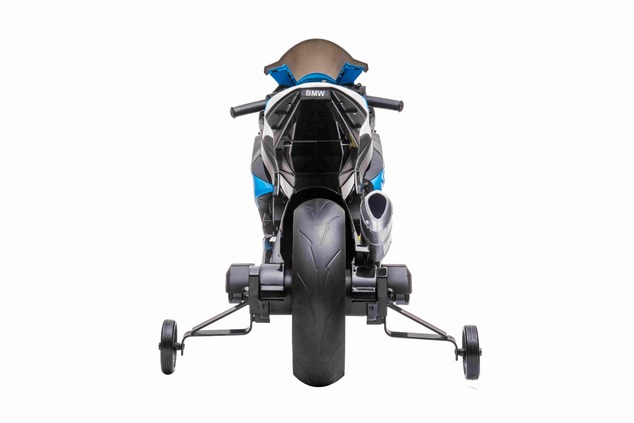 Electric Motorbike BMW HP4 RACE 12V, Licensed, blue, 12V battery, EVA soft wheels, 2 x 35W Engines, 