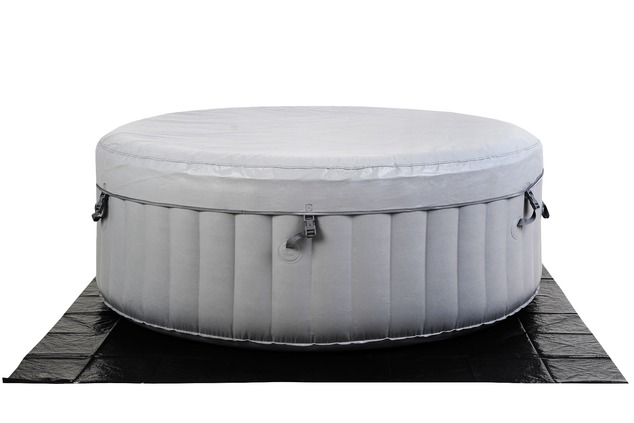 BeneoSpa NEW Portable Inflatable Bubble Spa for 6 People, Hot Tube, Jacuzzi, Grey