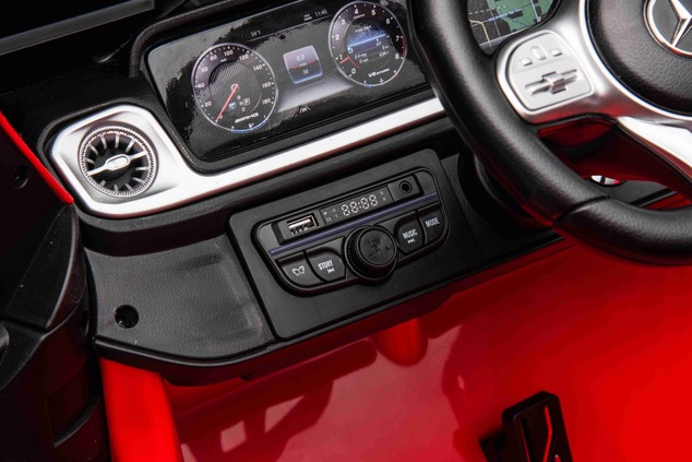 Electric Ride-on car Mercedes-Benz G63 AMG 4x4² Two-seater 12V, black, MP3 Player with USB/AUX input