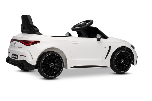 Electric Ride-on car Mercedes CLE 12V with rear-wheel drive, white, Single seater, Lithium battery, 