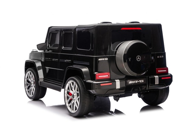 Electric Ride-on car Mercedes-Benz G63 AMG 4x4 Two-seater 24V, black, MP3 Player with USB/AUX and Bl