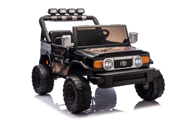 Electric Ride-on car Toyota FJ Cruiser XXL with 4x4 drive, licensed (Two-seater), sand-black, Portab