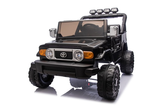 Electric Ride-on car Toyota FJ Cruiser XXL with 4x4 drive, licensed (Two-seater), black, Portable li